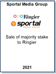 Advised Sportal Media Group on the sale of a majority stake to the Swiss media group Ringier